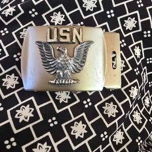 Vintage WWII 1940s U.S. Navy Enlisted Belt Buckle